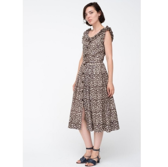 Sea New York Lottie Leopard Print Dress - Picture 2 of 15